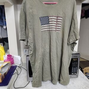 Life Is Good Khaki Flag Graphic Tee